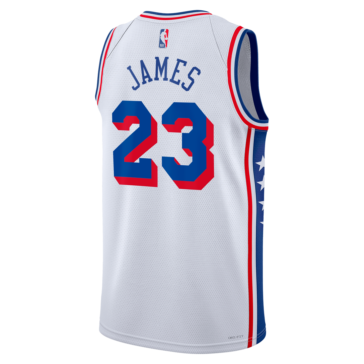 LeBron James - Philadelphia 76ers Association Edition Swingman Jersey - White