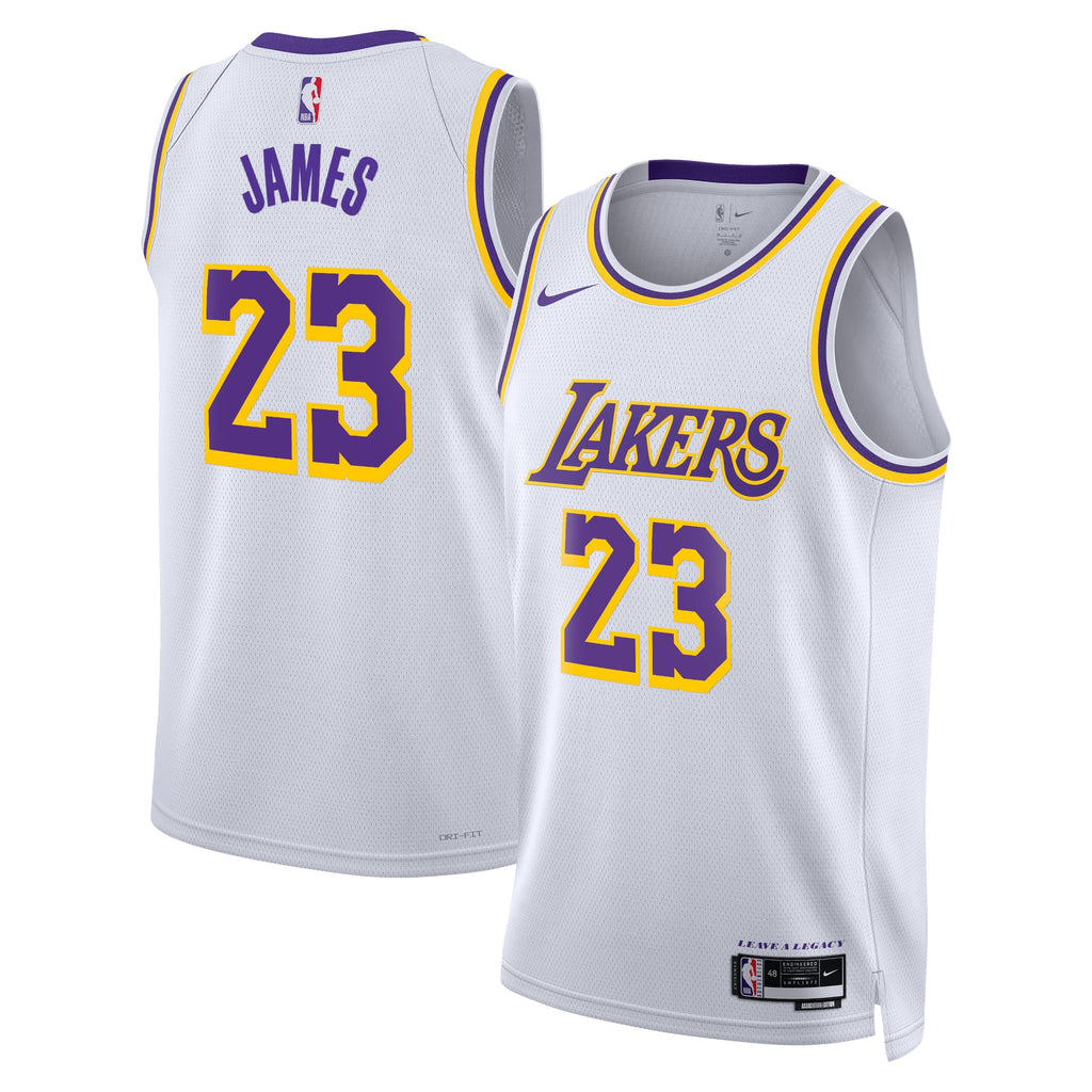 LeBron James - Los Angeles Lakers Association Edition Swingman Jersey - White