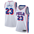 LeBron James - Philadelphia 76ers Association Edition Swingman Jersey - White