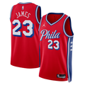 LeBron James - Philadelphia 76ers Jordan Brand Statement Edition Swingman Jersey - Red