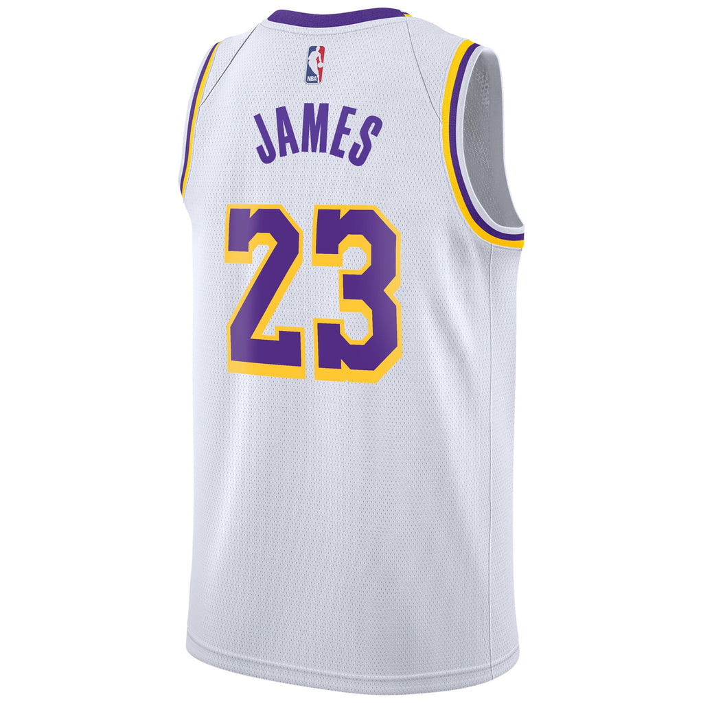 LeBron James - Los Angeles Lakers Association Edition Swingman Jersey - White