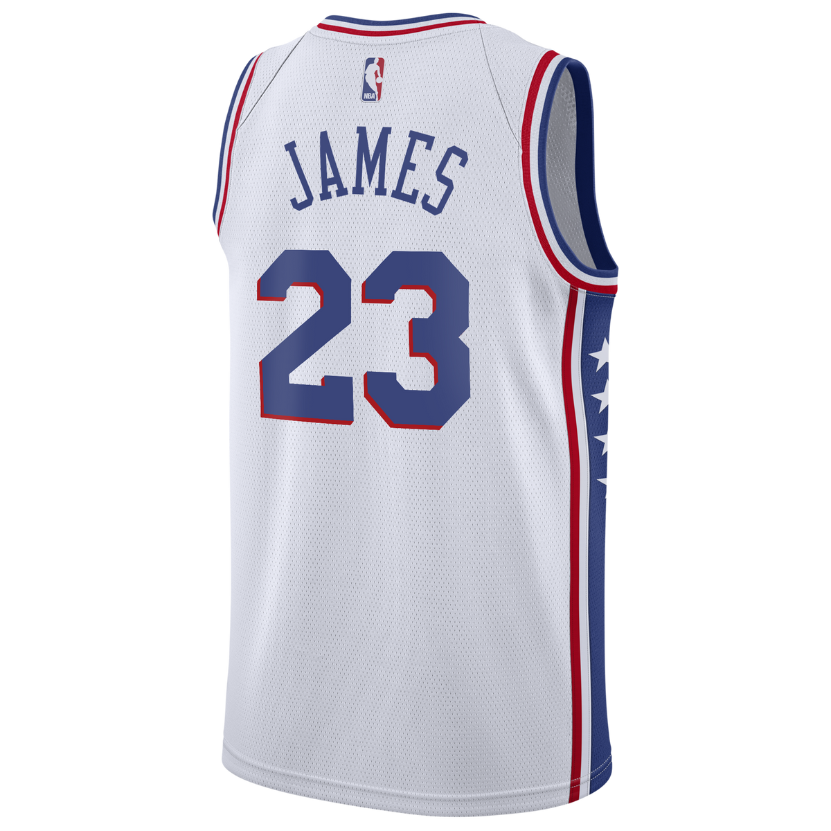 LeBron James - Philadelphia 76ers Association Edition Swingman Jersey - White