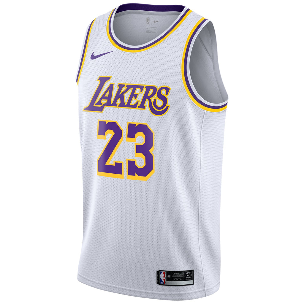LeBron James - Los Angeles Lakers Association Edition Swingman Jersey - White