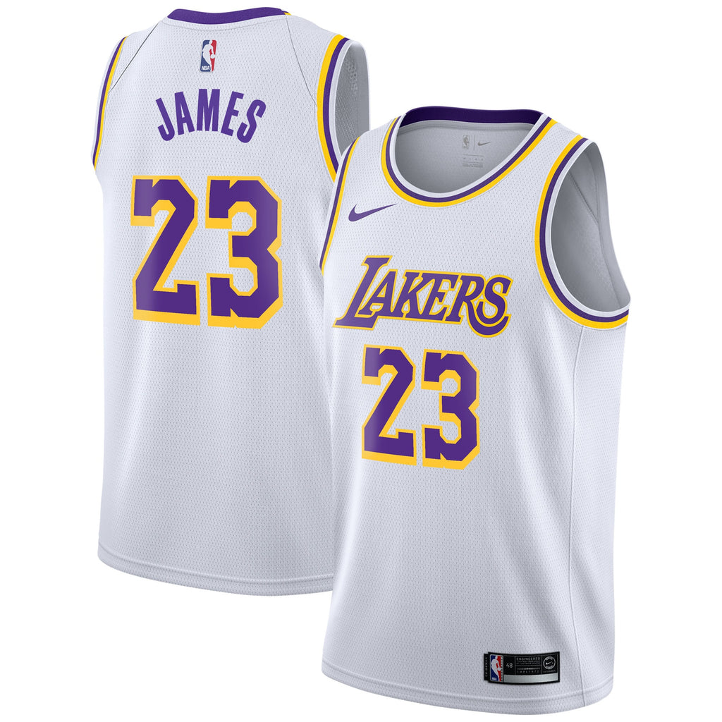 LeBron James - Los Angeles Lakers Association Edition Swingman Jersey - White