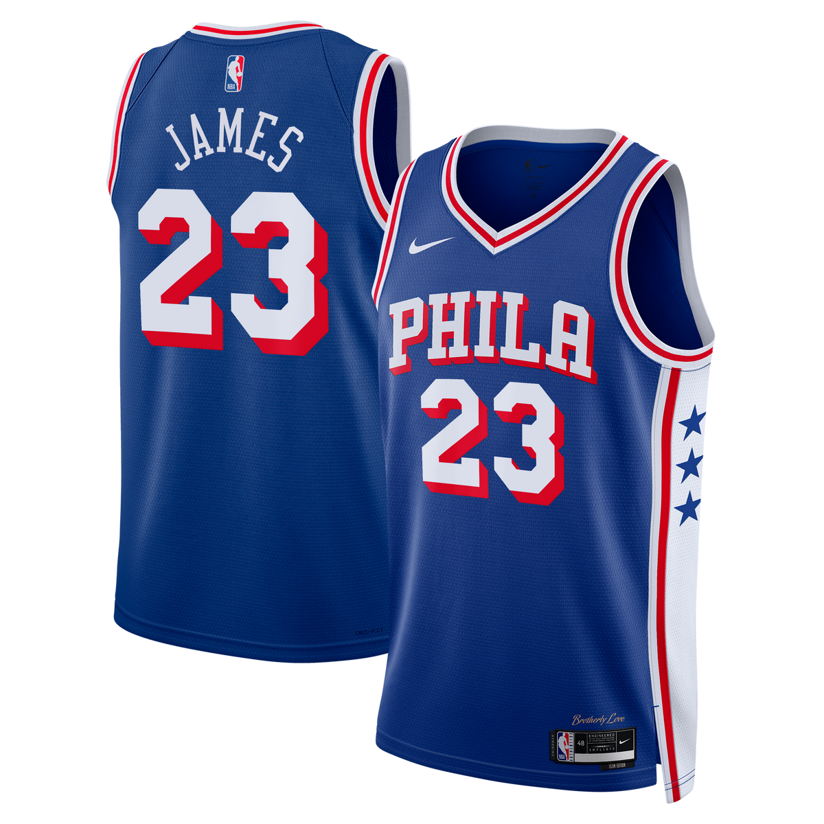 LeBron James - Philadelphia 76ers Icon Edition Swingman Jersey - Royal