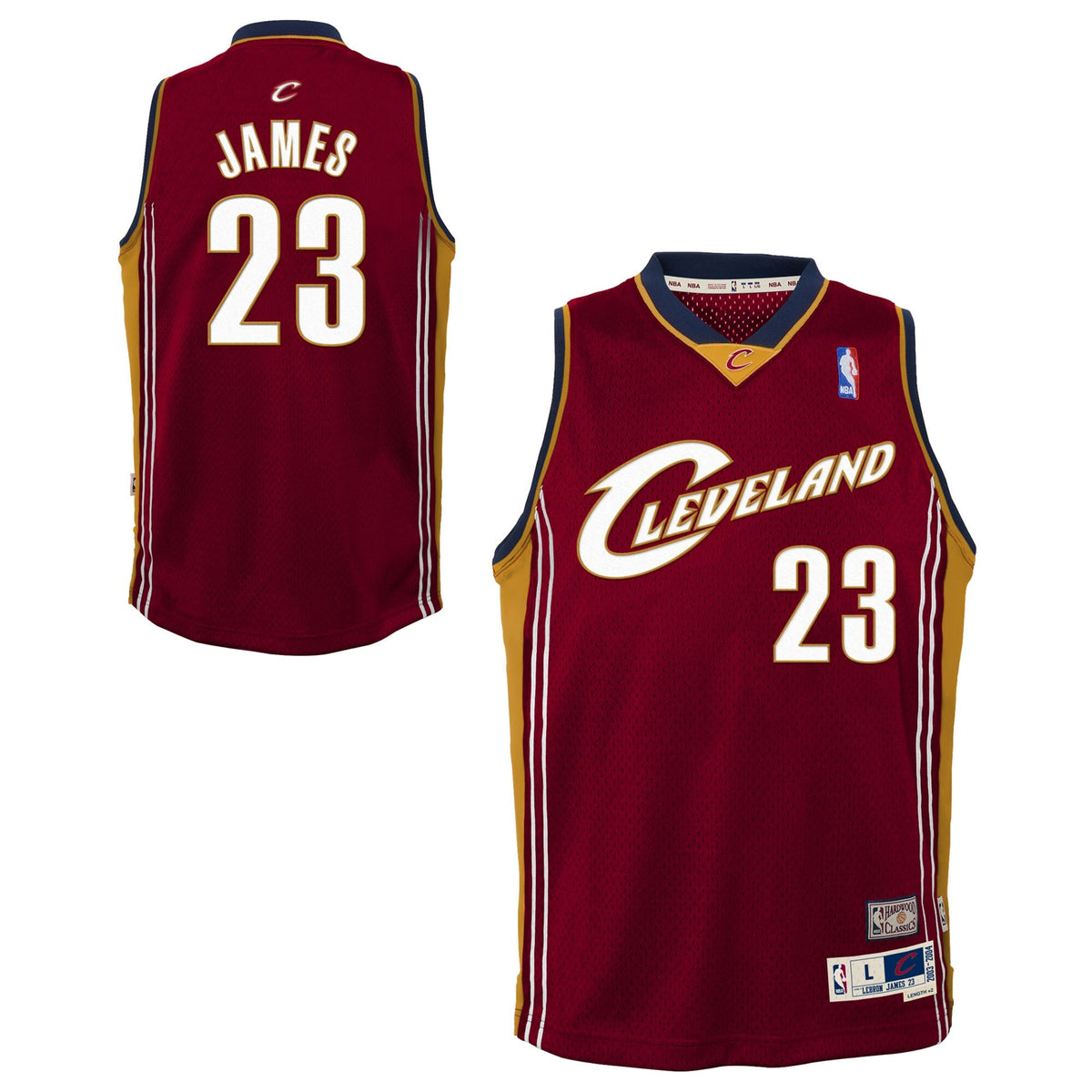 LeBron James - Cleveland Cavaliers 2003 - 04 Hardwood Classics Swingman Jersey - Red