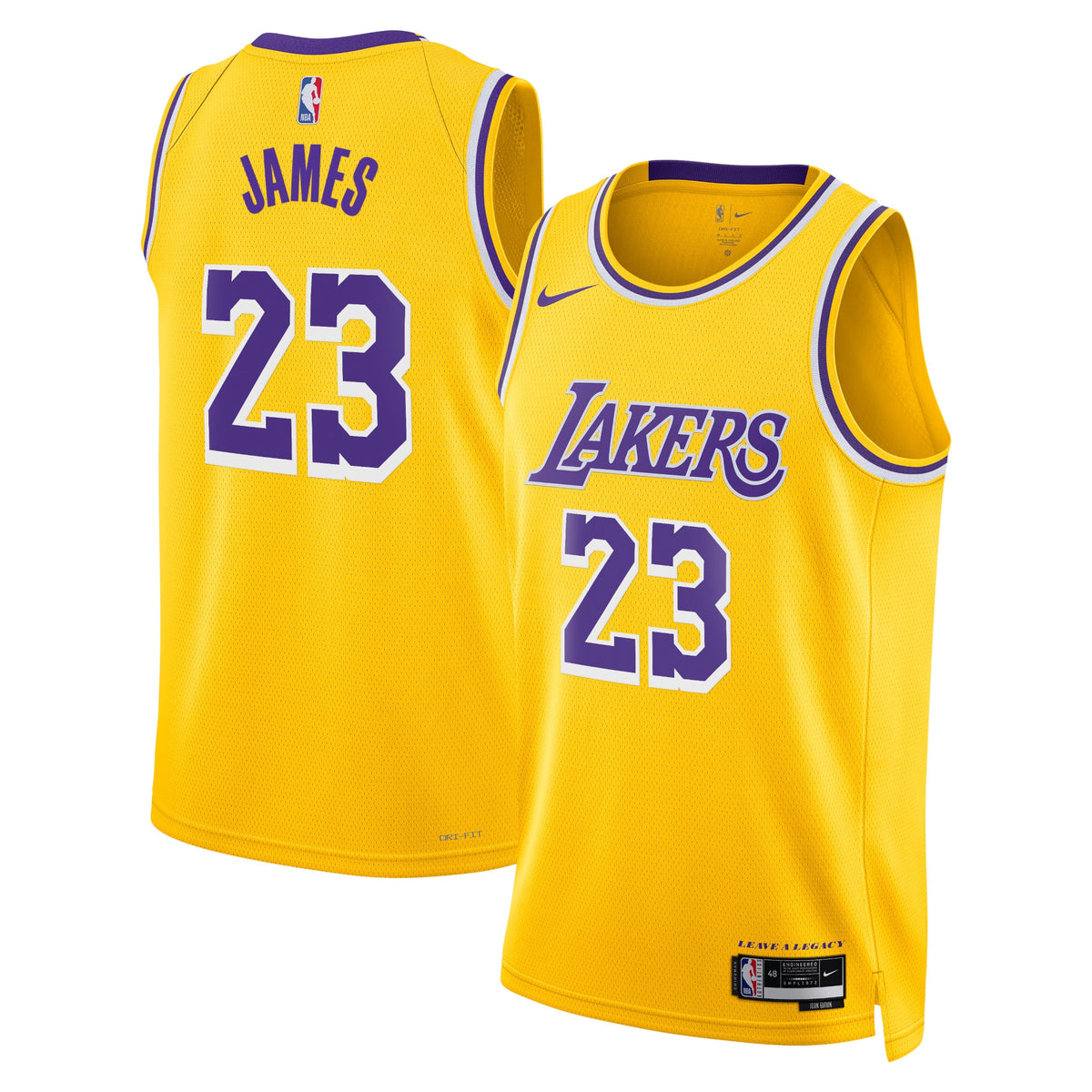 LeBron James - Los Angeles Lakers Icon Edition Swingman Jersey - Gold