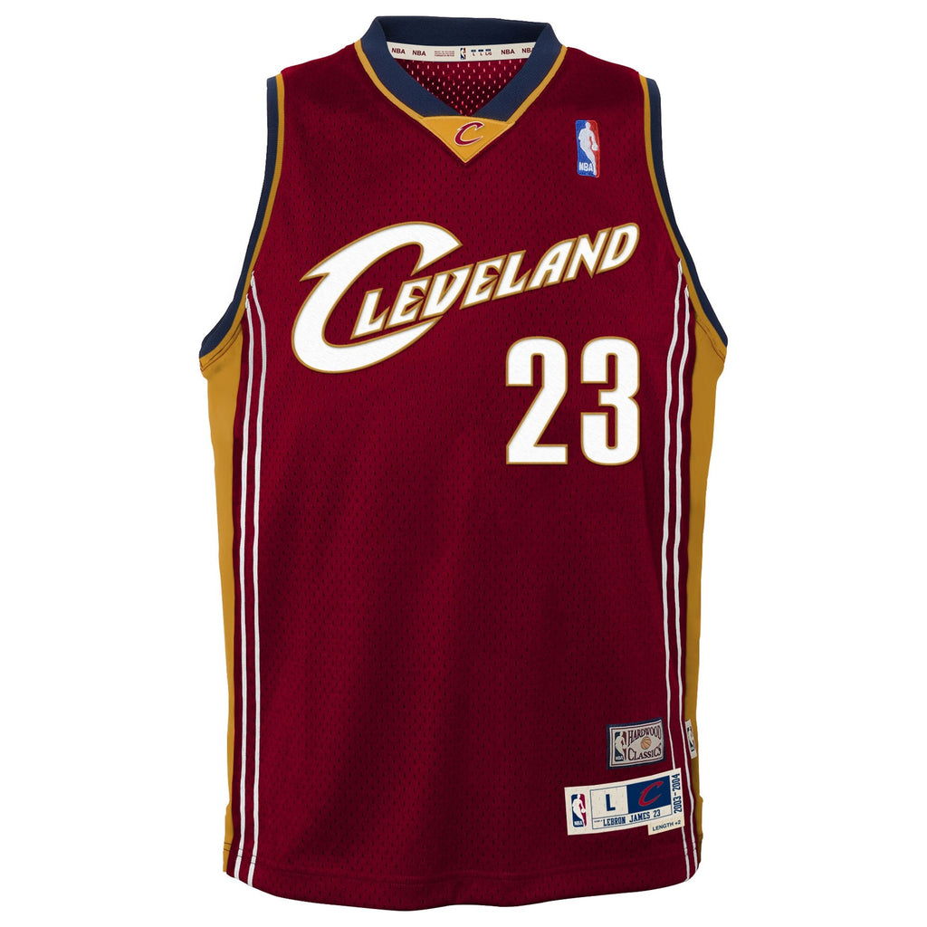 LeBron James - Cleveland Cavaliers 2003 - 04 Hardwood Classics Swingman Jersey - Red